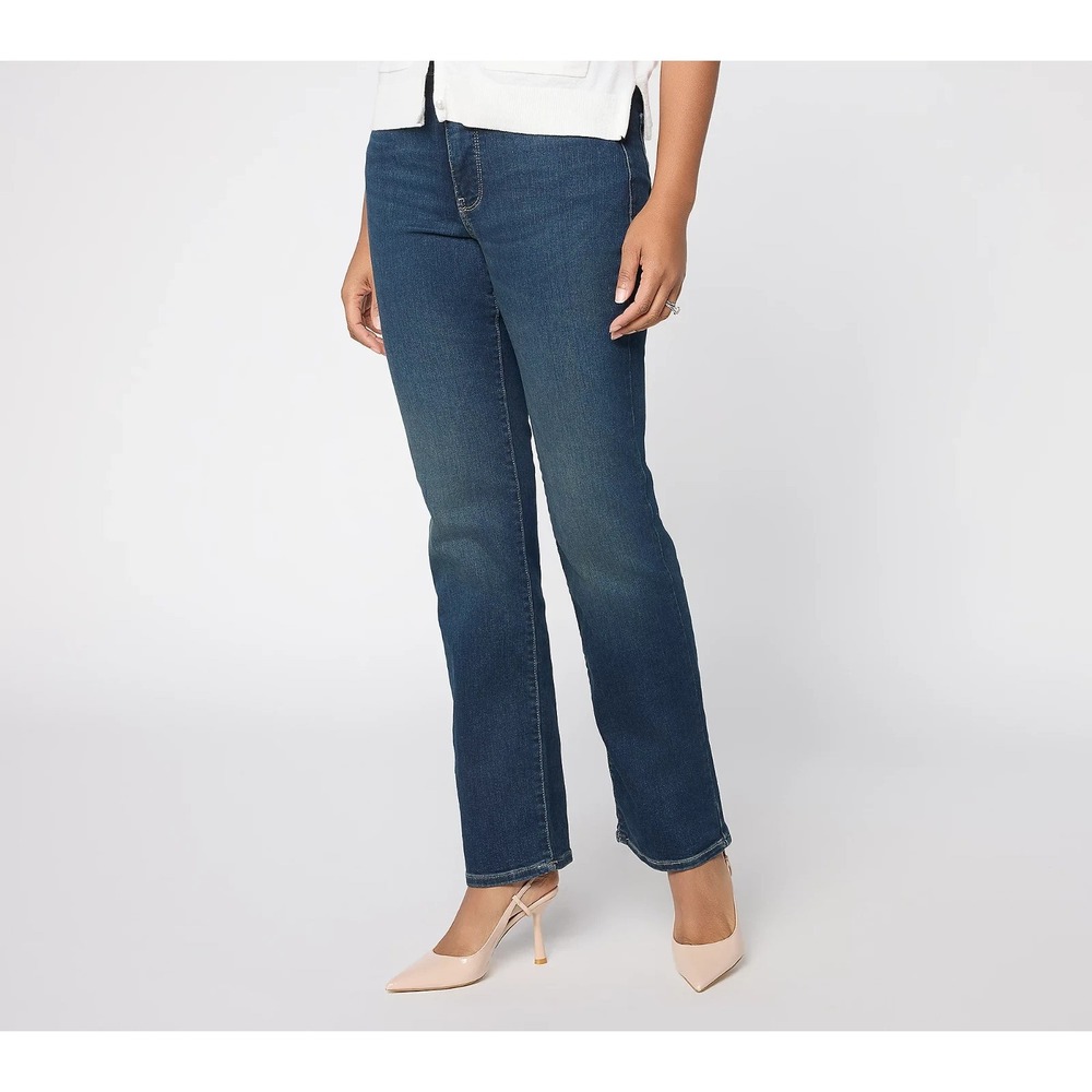 NYDJ High-Rise Marilyn Straight-Leg Jeans Presley, Reg 4